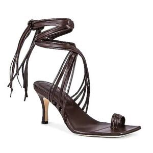 Revolve A'MMONDE ATELIER Aria 75 Multi Strap Leather Sandals in Brown